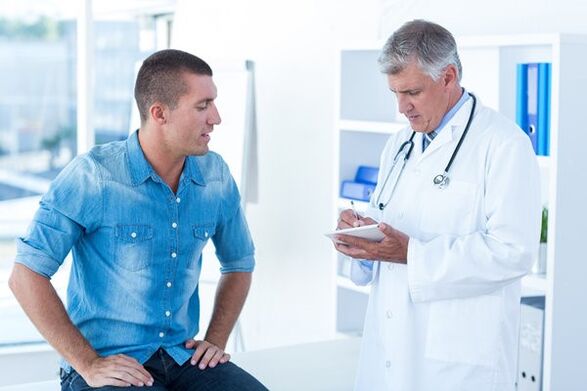 Going to the doctor for chronic prostatitis